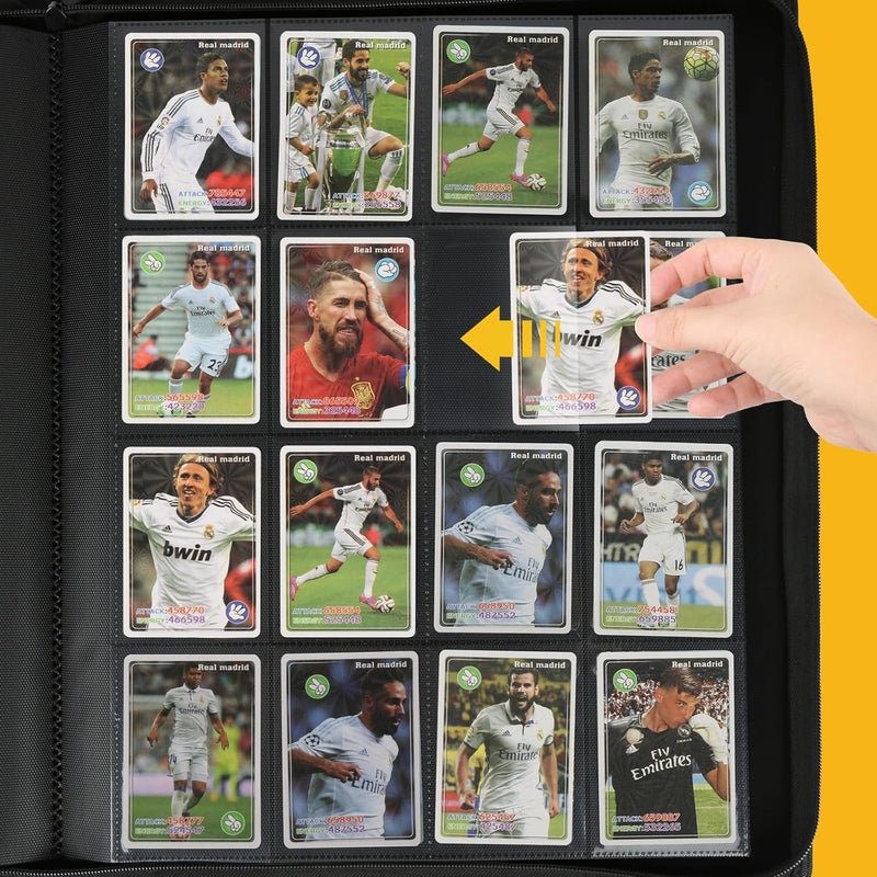 GERMUN Trading Card Binder 16 Pocket, 1024 Pockets Card Binders, Card Collection Binder, Card Album Folder for MTG, TCG, Sports Cards, Game Cards (Lake Blue) - Image 4